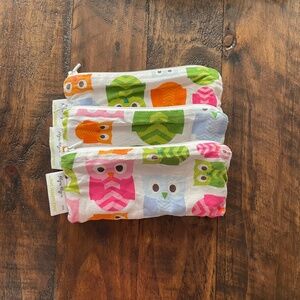 Itzy RitzySnack Happens Mini Cloth Hoot Owls Reusable Bags
